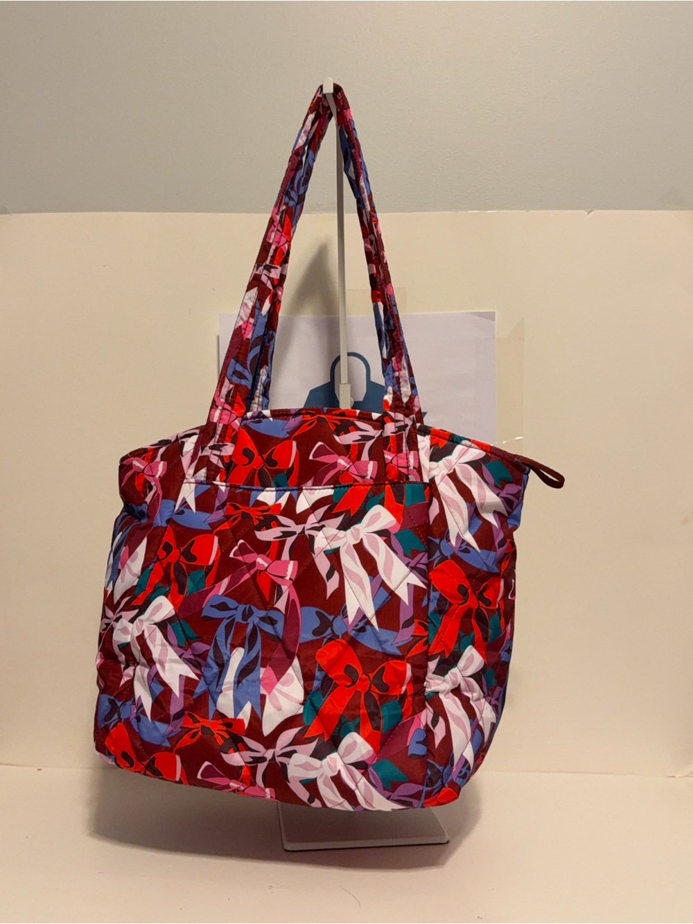 NWT Vera Bradley Glenna Satchel Bow Show Pattern